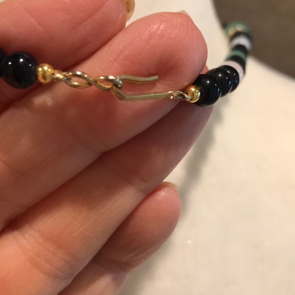 Natural Mixed Gemstone Inlay Choker Necklace - Picture 4 of 9